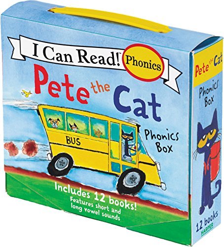James Dean/Pete the Cat 12-Book Phonics Fun!@ A Box of 12 Mini-Books Featuring Short and Long V