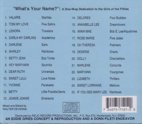 What's Your Name/What's Your Name-Doo Wop Dedic