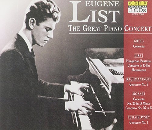 Eugene List Eugene List The Great Piano Co 