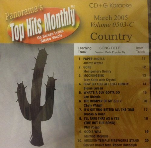 Panorama/Top Hits Monthly- Country March 2005 Karaoke