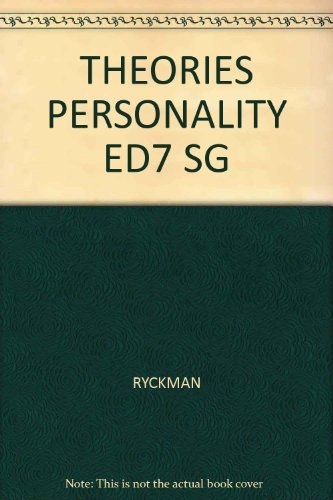 Ryckman Theories Of Personality 