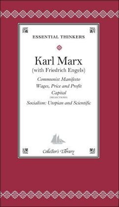 Marx Karl And Engels Friedrich Communist Manifesto Wages Price And Profit Capit 