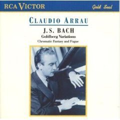 Johann Sebastian Bach Claudio Arrau J.S. Bach Goldberg Variations Chromatic Fantasy 