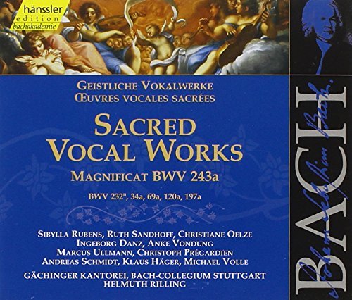 Bach Helmuth Rilling Bach-Collegium Stuttgart Gach/Bach Sacred Vocal Works: Magnificat Bwv 243a / Bwv