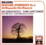 Brahms Sir Adrian Boult Dame Janet Baker John Alld Brahms Symphony No.4 + Alto Rhapsody ; Janet Baker 