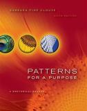 Barbara Fine Clouse Patterns For A Purpose A Rhetorical Reader 0006 Edition; 