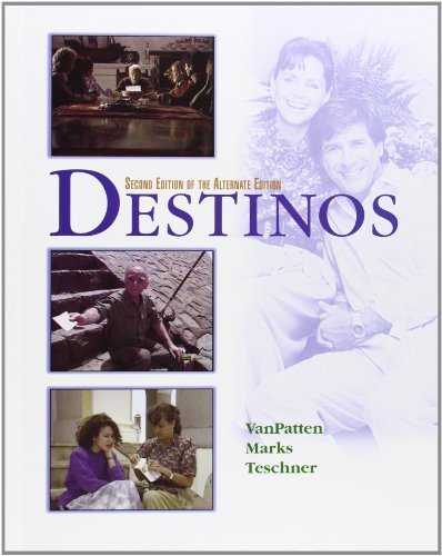 Bill Vanpatten Destinos Student Edition W Listening Comprehension 0002 Edition; 