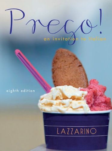 Graziana Lazzarino Prego! An Invitation To Italian 0008 Edition;revised 