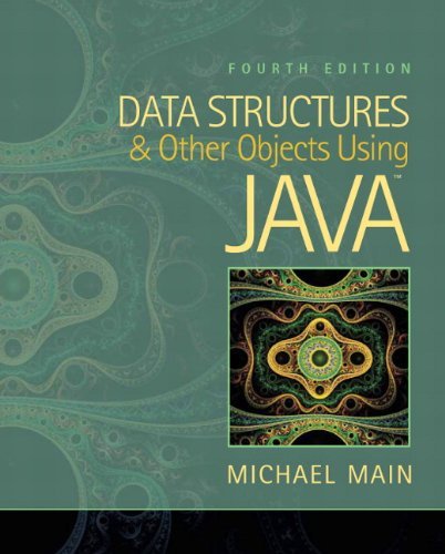 Michael Main Data Structures And Other Objects Using Java 0004 Edition; 
