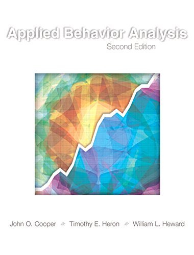 John O. Cooper Applied Behavior Analysis 0002 Edition; 