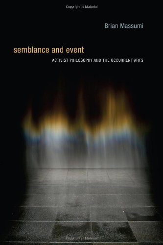 Brian Massumi Semblance And Event Activist Philosophy And The Occurrent Arts 