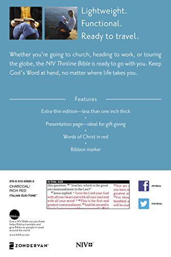 Zondervan Thinline Bible Niv 