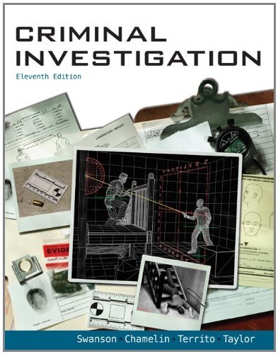 Leonard Territo Criminal Investigation 0011 Edition; 