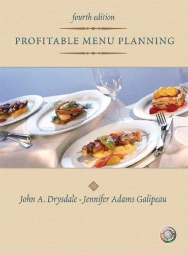 John Drysdale Profitable Menu Planning [with Cdrom] 0004 Edition; 