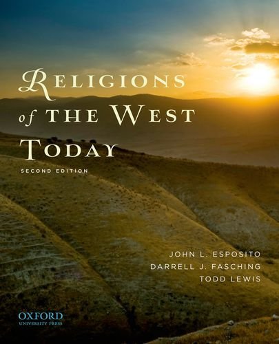John L. Esposito Religions Of The West Today 0002 Edition; 