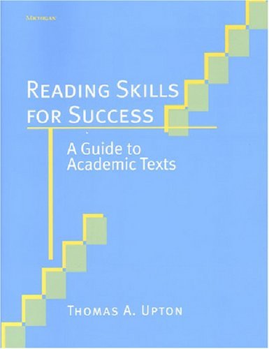 Thomas A. Upton Reading Skills For Success A Guide To Academic Texts 
