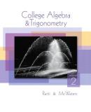 J. S. Ratti College Algebra & Trigonometry 0002 Edition; 