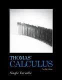 Maurice D. Weir Thomas' Calculus Single Variable 0012 Edition; 