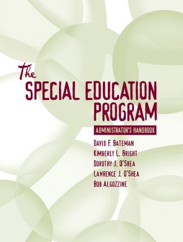 David Bateman Special Education Program Administrator's Handbook 