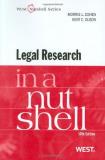 Morris L. Cohen Legal Research In A Nutshell 0010 Edition; 