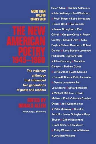 Donald Allen The New American Poetry 1945 1960 First Edition 