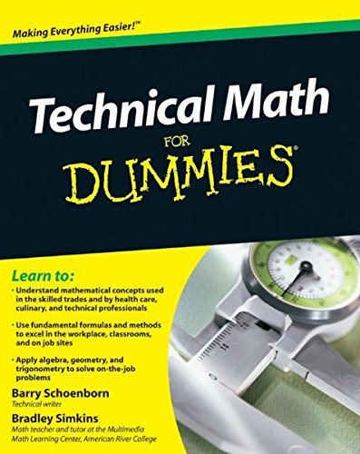 Barry Schoenborn Technical Math For Dummies 