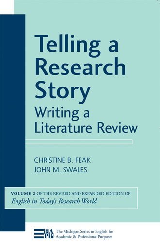 Christine Feak Telling A Research Story Writing A Literature Review 