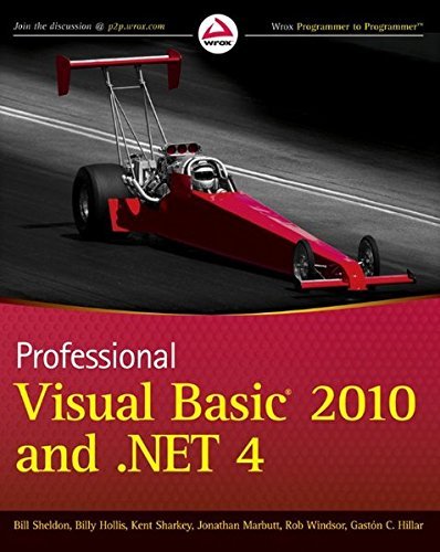 Bill Sheldon Professional Visual Basic 2010 And .Net 4 