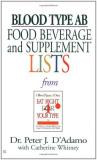 Peter J. D'adamo Blood Type Ab Food Beverage And Supplement Lists 