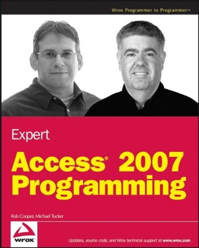 Rob Cooper Expert Access 2007 Programming 