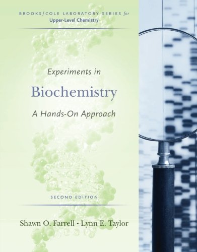 Shawn O. Farrell Experiments In Biochemistry A Hands On Approach 0002 Edition;revised 