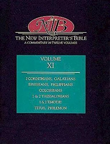 Leander E. Keck New Interpreter's Bible Volume Xi 2 Corinthians Galatians Ephesians Philippians 