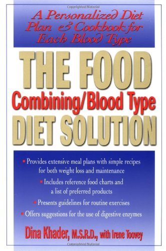 Dina Khader The Food Combining Blood Type Diet Solution A Personalized Diet Plan And Cookbook For Each Bl 