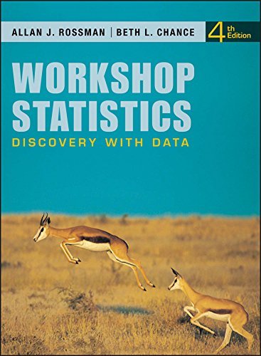 Allan J. Rossman Workshop Statistics Discovery With Data 0004 Edition; 