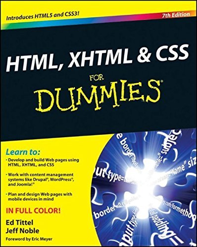 Ed Tittel/Html, XHTML and CSS for Dummies@0007 EDITION;