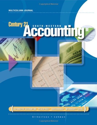 Claudia Bienias Gilbertson Century 21 Accounting Multicolumn Journal 0 Edition; 