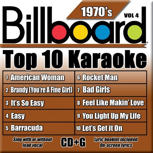 Billboard Top 10 Karaoke Vol. 4 70's Billboard Top 10 K Karaoke Incl. Cdg 10+10 Song 