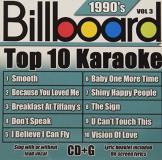 Billboard Top 10 Karaoke Vol. 3 90's Billboard Top 10 K Karaoke Incl. Cdg 10+10 Song 