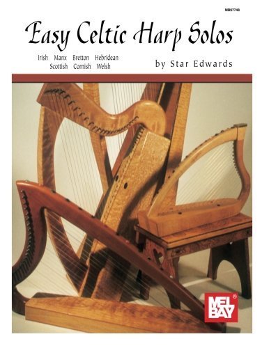 Star Edwards Easy Celtic Harp Solos Irish Manx Bretton Hebridean Scottish Cornis 