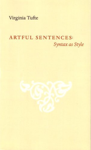 Virginia Tufte Artful Sentences Syntax As Style 