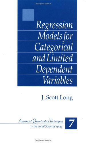 John Scott Long Regression Models For Categorical And Limited Depe 