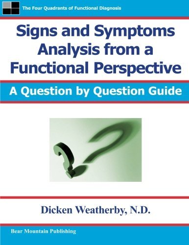Dicken C. Weatherby Signs And Symptoms Analysis From A Functional Pers 0002 Edition; 