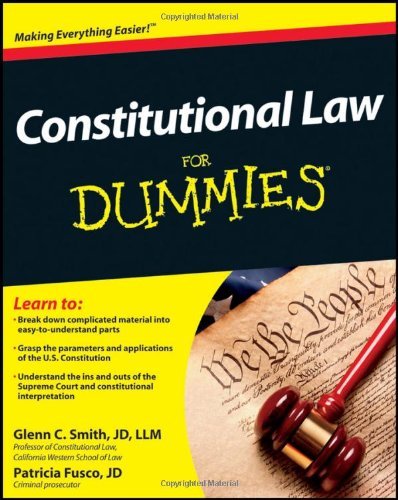 Glenn Smith Constitutional Law For Dummies 