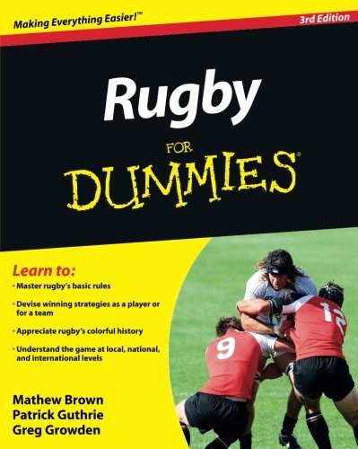Mathew Brown Rugby For Dummies 0003 Edition; 