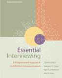 David R. Evans Essential Interviewing A Programmed Approach To Effective Communication 0008 Edition; 