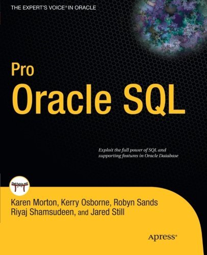 Karen Morton Pro Oracle Sql 
