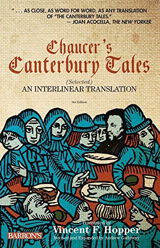 Geoffrey Chaucer Chaucer's Canterbury Tales Selected An Interlinear Translation 0003 Edition;revised Expand 