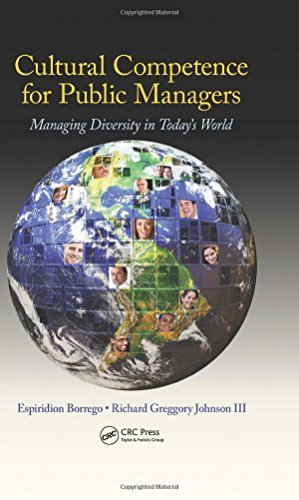 Espiridion Borrego Cultural Competence For Public Managers Managing Diversity In Today's World [with Cdrom] 