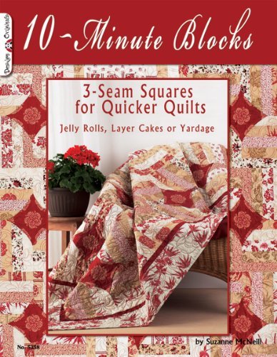 Suzanne Mcneill 10 Minute Blocks 3 Seam Squares For Quicker Quilts Jelly Rolls L 