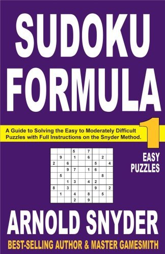 Arnold Snyder Sudoku Formula 1 Easy Puzzles 